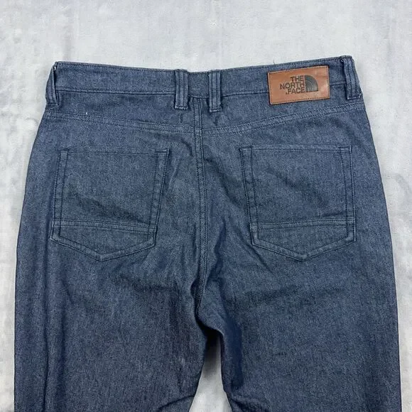 The North Face Tungsted Pants Women's 2 Blue Dark Wash Stretch Mid Rise Hiking - Picture 4 of 13